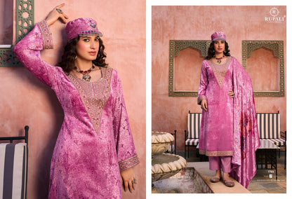 Moroccan Dream Rupali Viscose Velvet Suits Manufacturer India