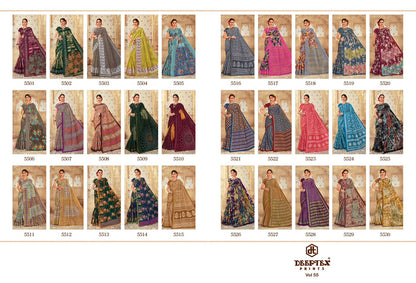 Mother India Vol 55 Deeptex Prints Cotton Sarees Wholesaler India