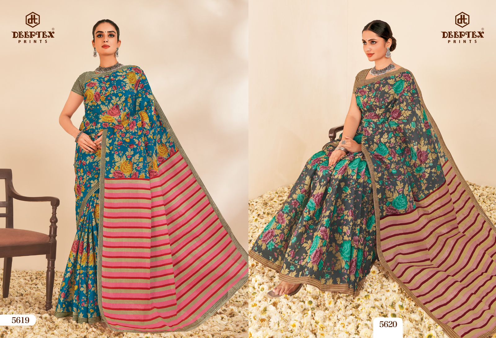 Mother India Vol 56 Deeptex Prints Cotton Sarees Wholesale Rate