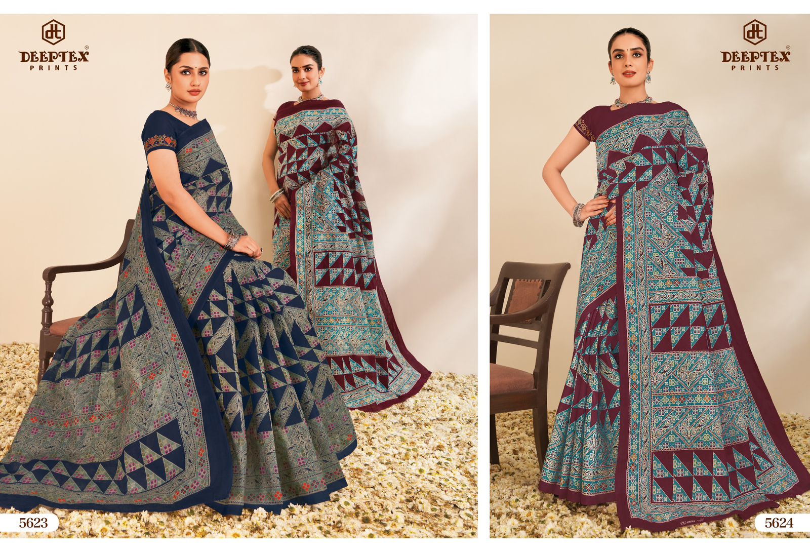 Mother India Vol 56 Deeptex Prints Cotton Sarees Wholesale Rate