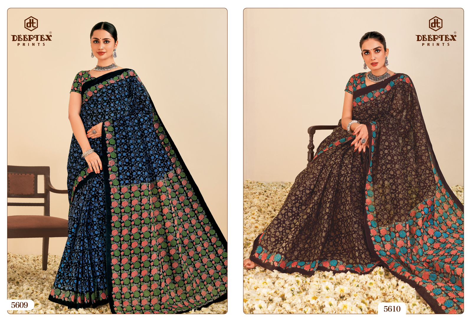 Mother India Vol 56 Deeptex Prints Cotton Sarees Wholesale Rate