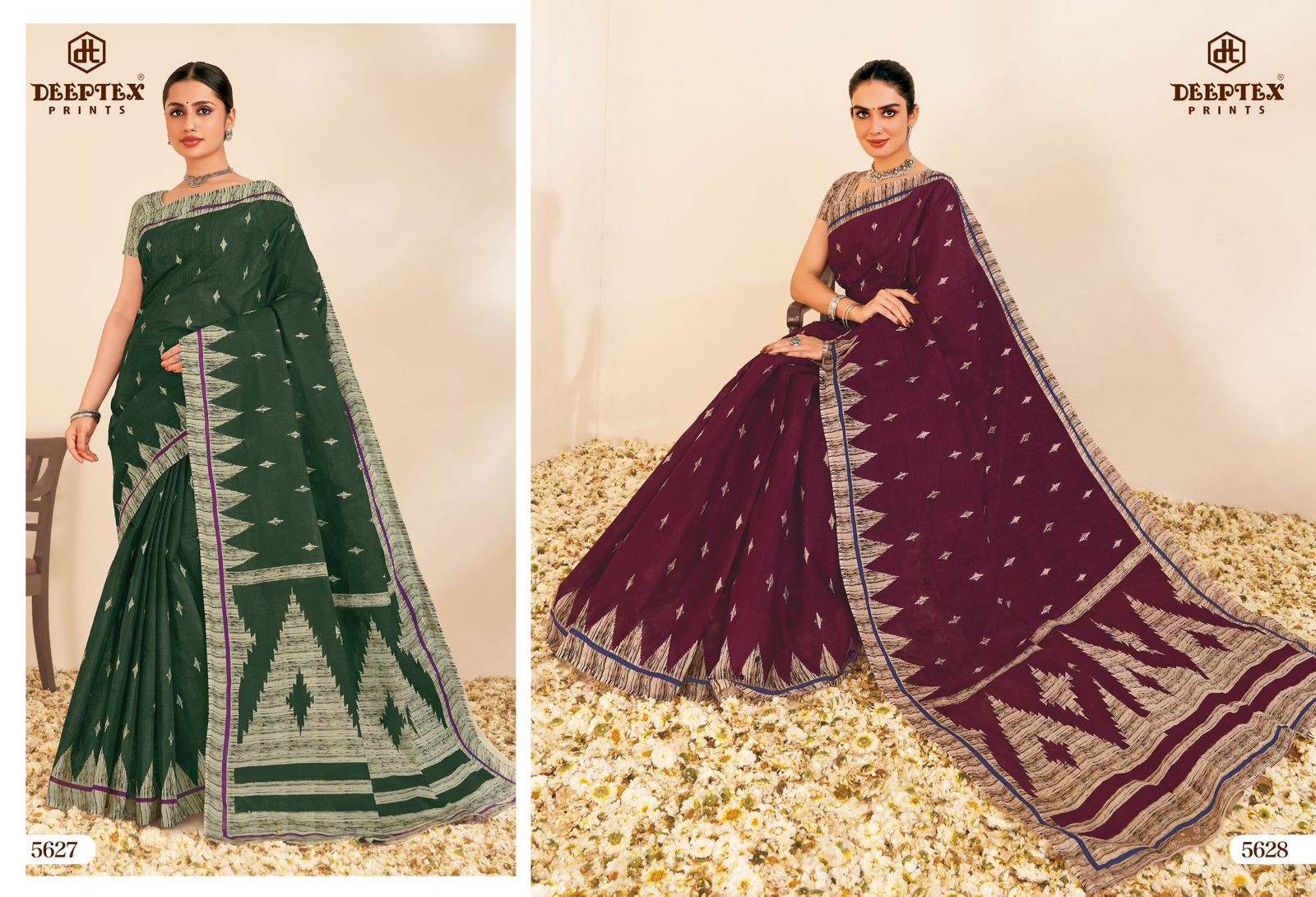 Mother India Vol 56 Deeptex Prints Cotton Sarees Wholesale Rate