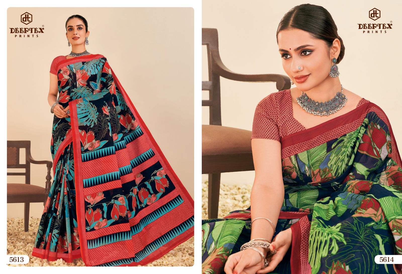 Mother India Vol 56 Deeptex Prints Cotton Sarees Wholesale Rate