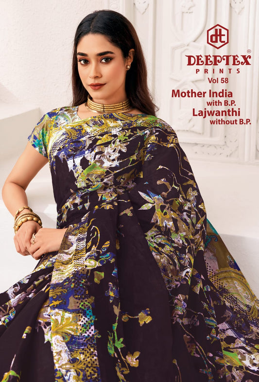 Mother India Vol 58 Deeptex Prints Cotton Sarees Supplier Gujarat