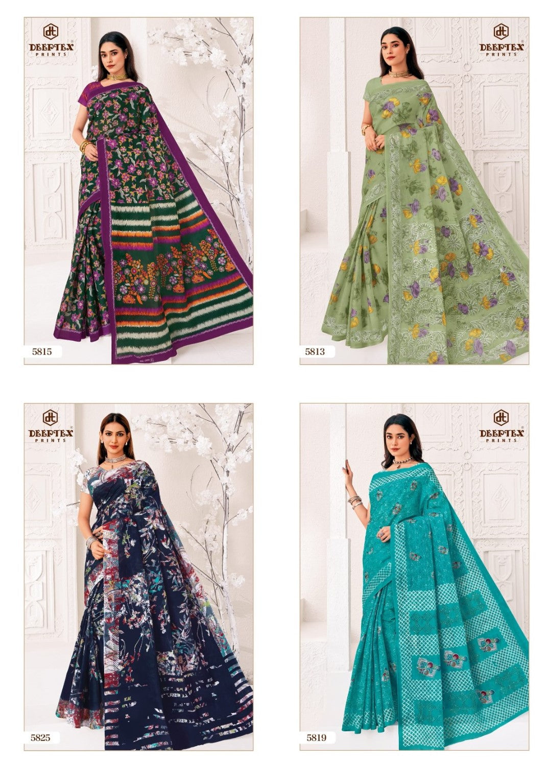 Mother India Vol 58 Deeptex Prints Cotton Sarees Supplier Gujarat