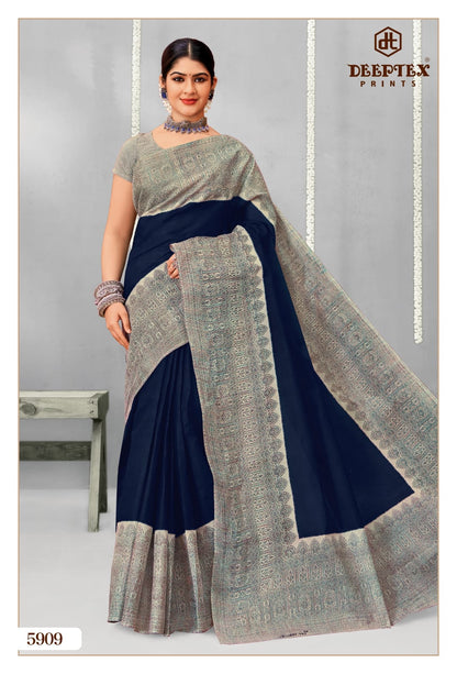 Mother India Vol 59 Deeptex Prints Cotton Sarees Wholesale Price