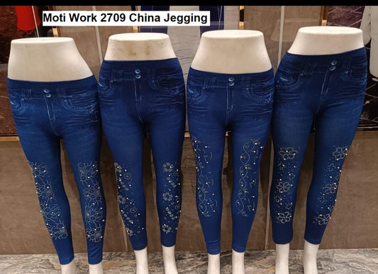 Moti Work 2709 China Jegging Supplier Gujarat