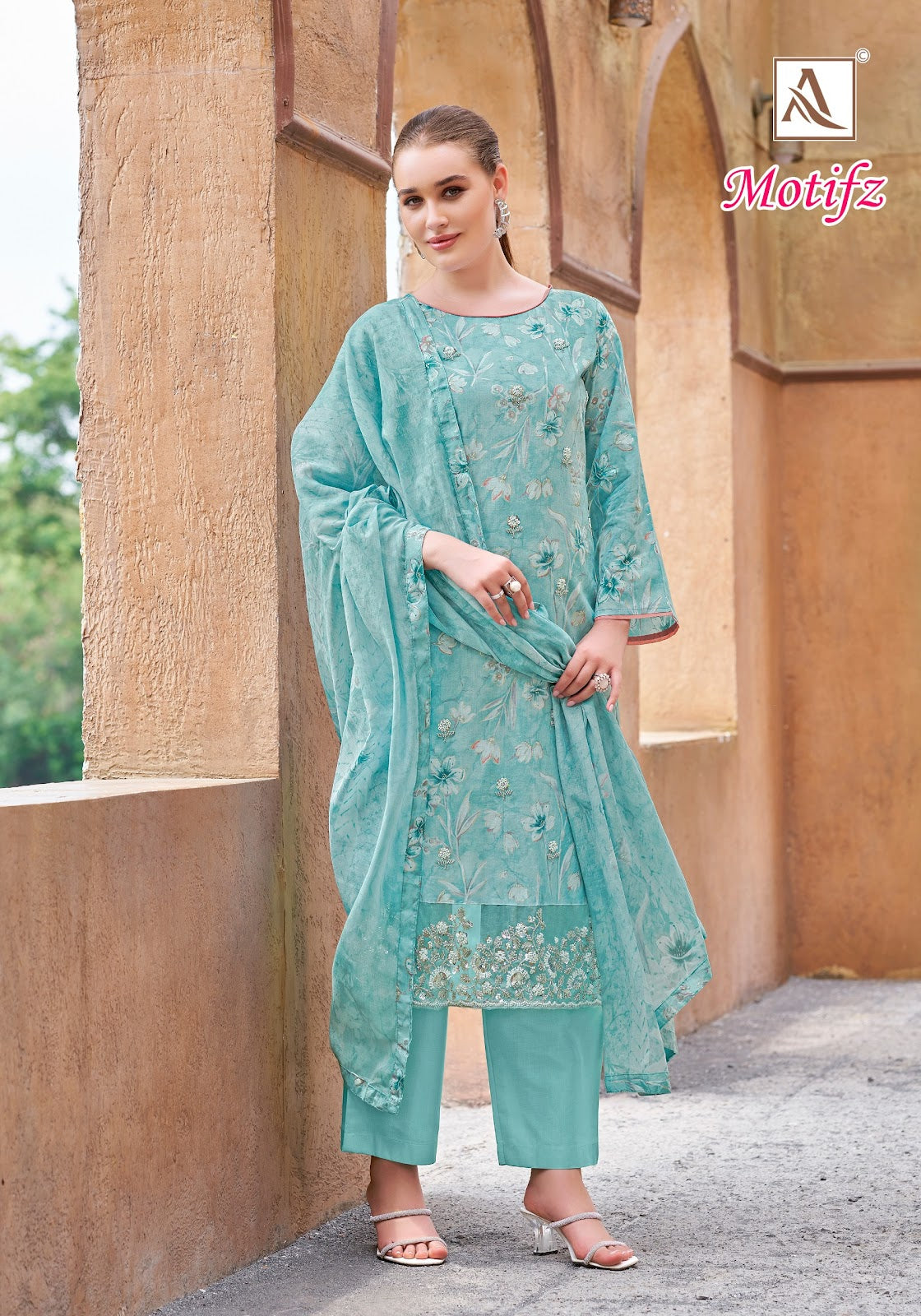 Motifz Alok Cambric Cotton Karachi Salwar Suits Wholesaler India