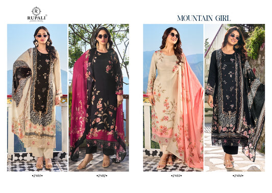 Mountain Girl Rupali Muslin Pant Style Suits Supplier India