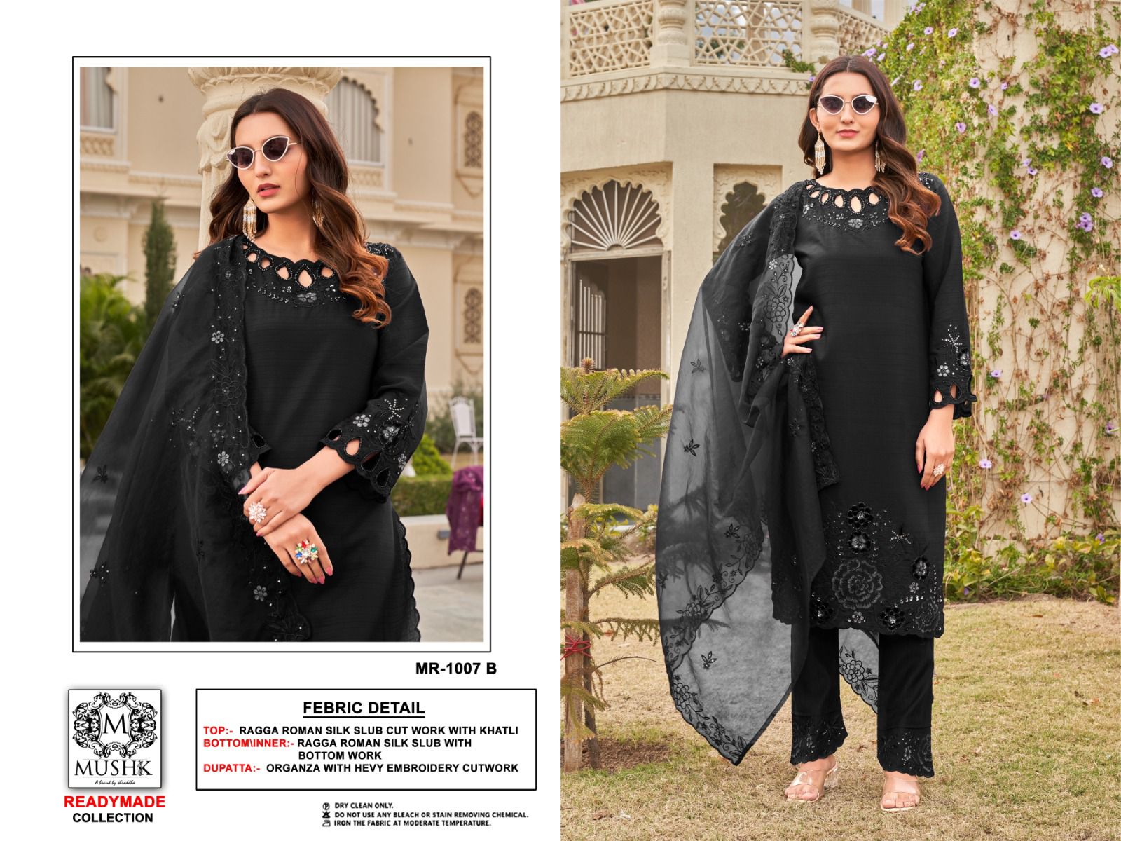 Mr 1007 Mushk Roman Silk Pakistani Readymade Suits Wholesale Price