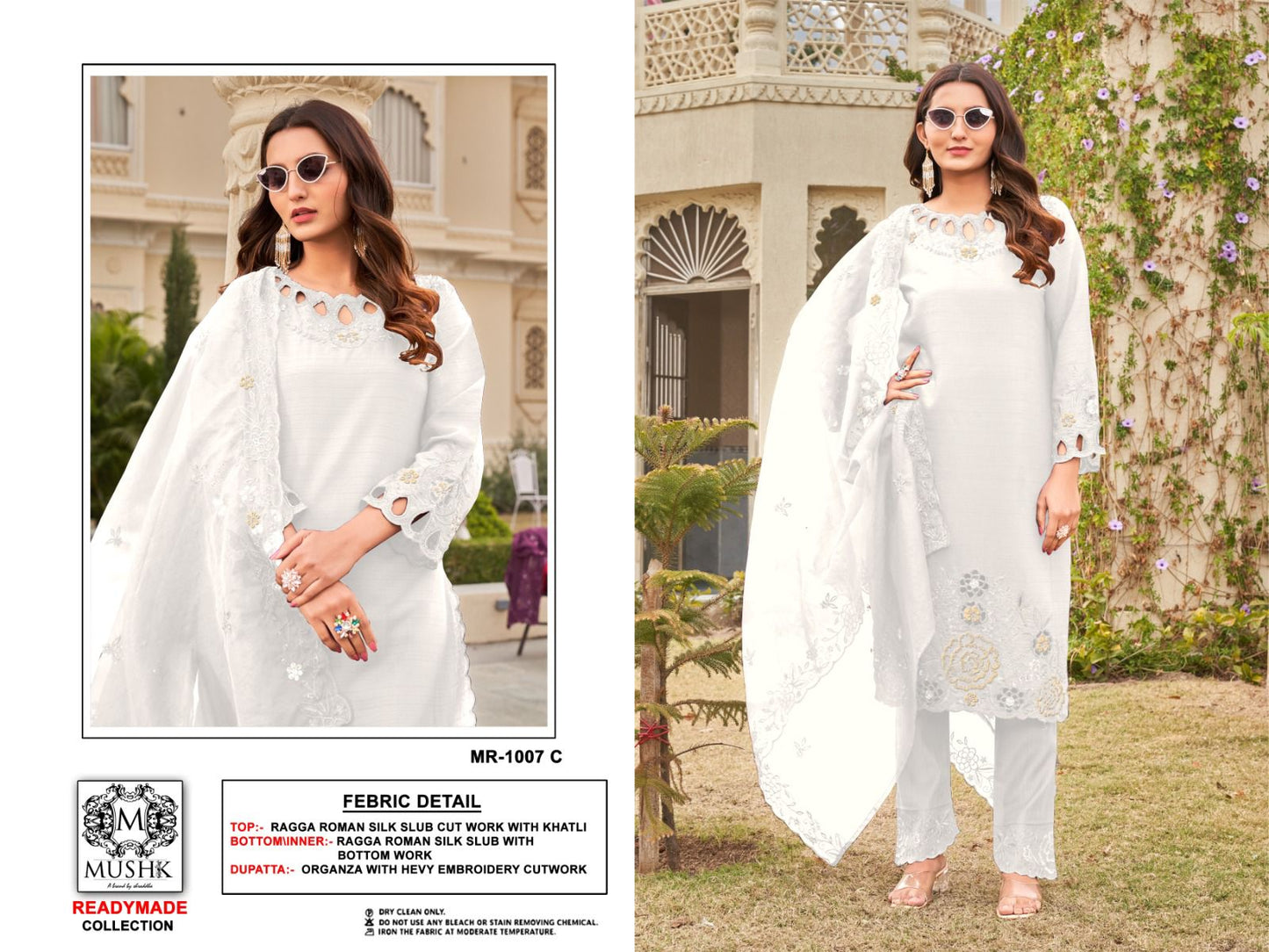 Mr 1007 Mushk Roman Silk Pakistani Readymade Suits Wholesale Price