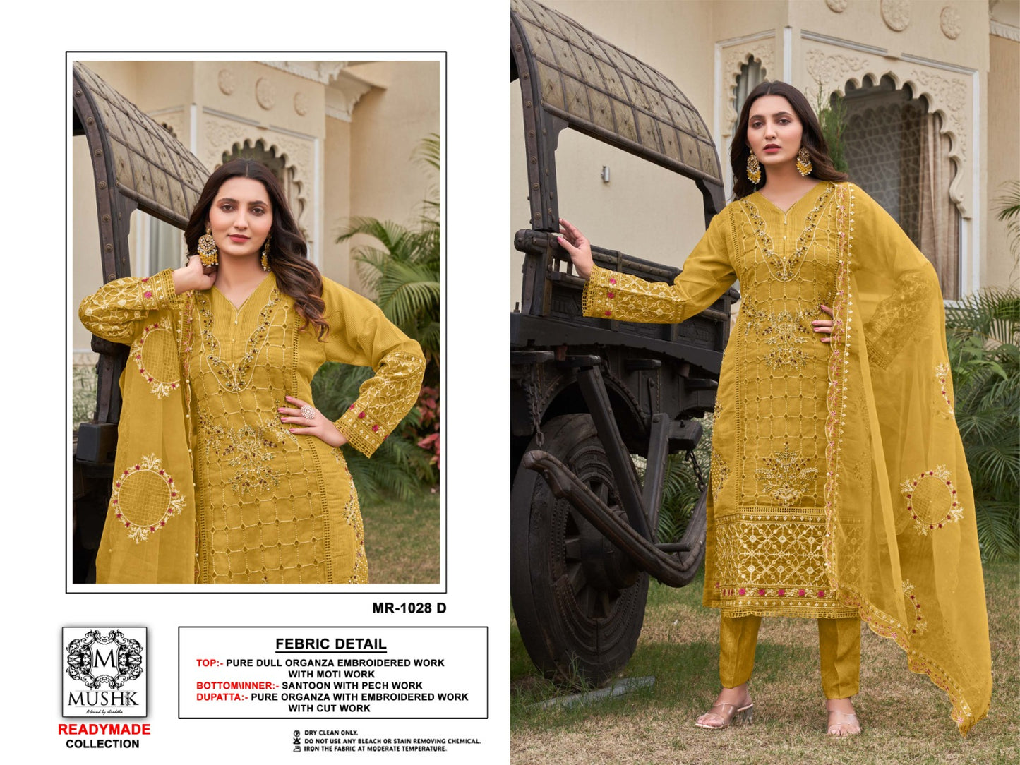 Mr 1028 Mushk Shraddha Designer Organza Pakistani Readymade Suits Manufacturer Ahmedabad