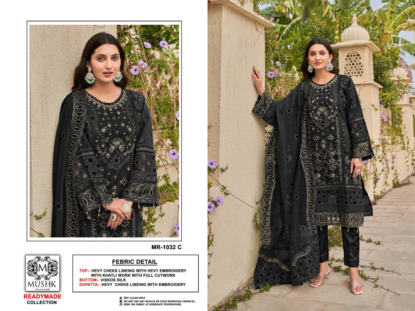 Mr 1032 Mushk Organza Pakistani Readymade Suits Wholesale