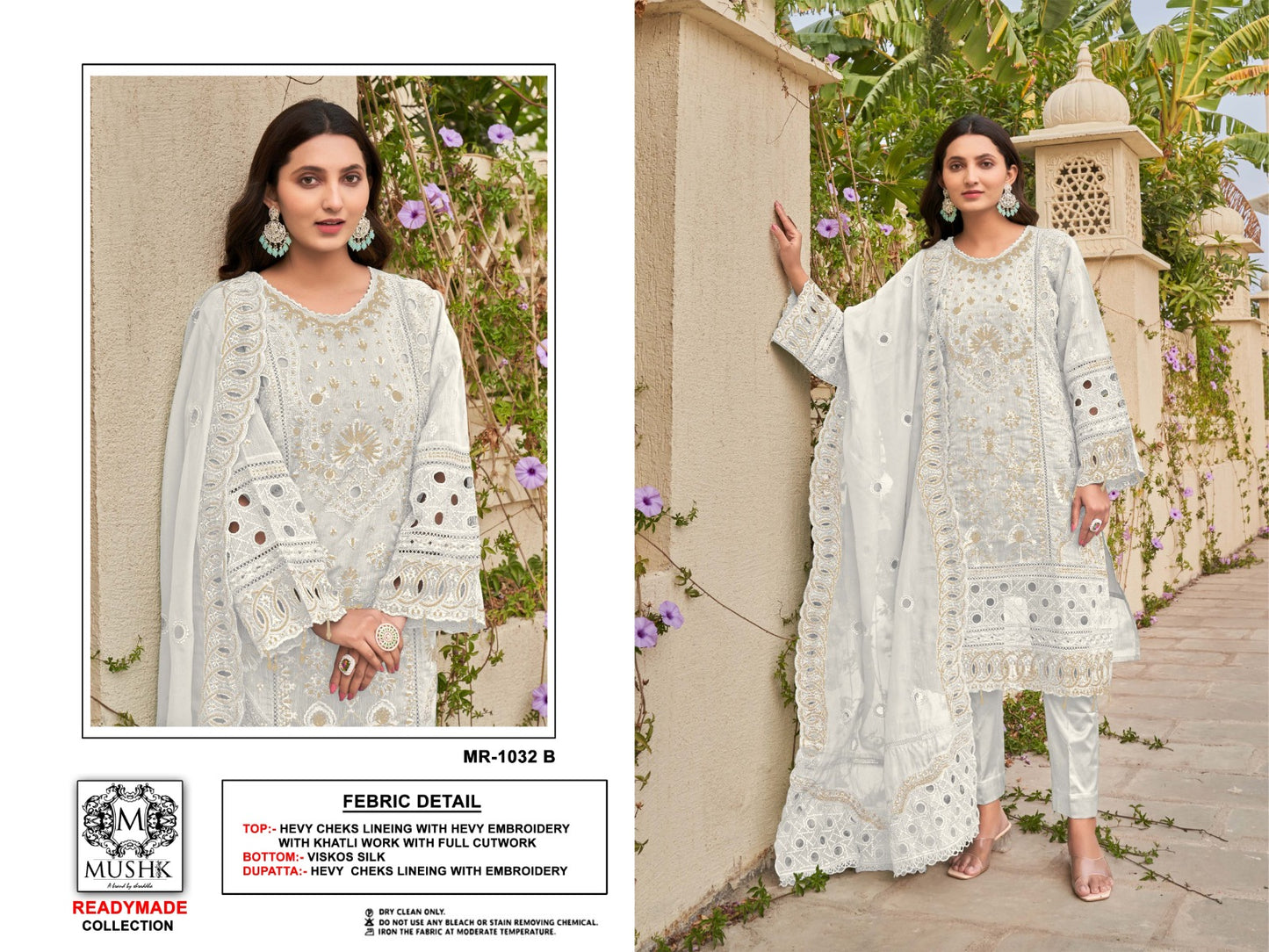 Mr 1032 Mushk Organza Pakistani Readymade Suits Wholesale