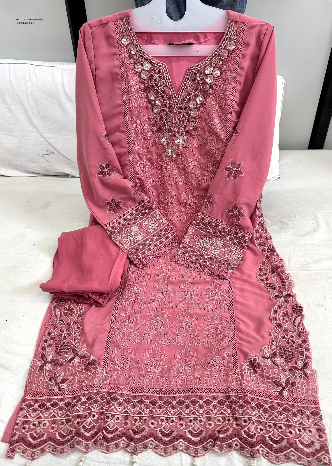 Mr 1033 Mushk Organza Pakistani Readymade Suits Supplier India