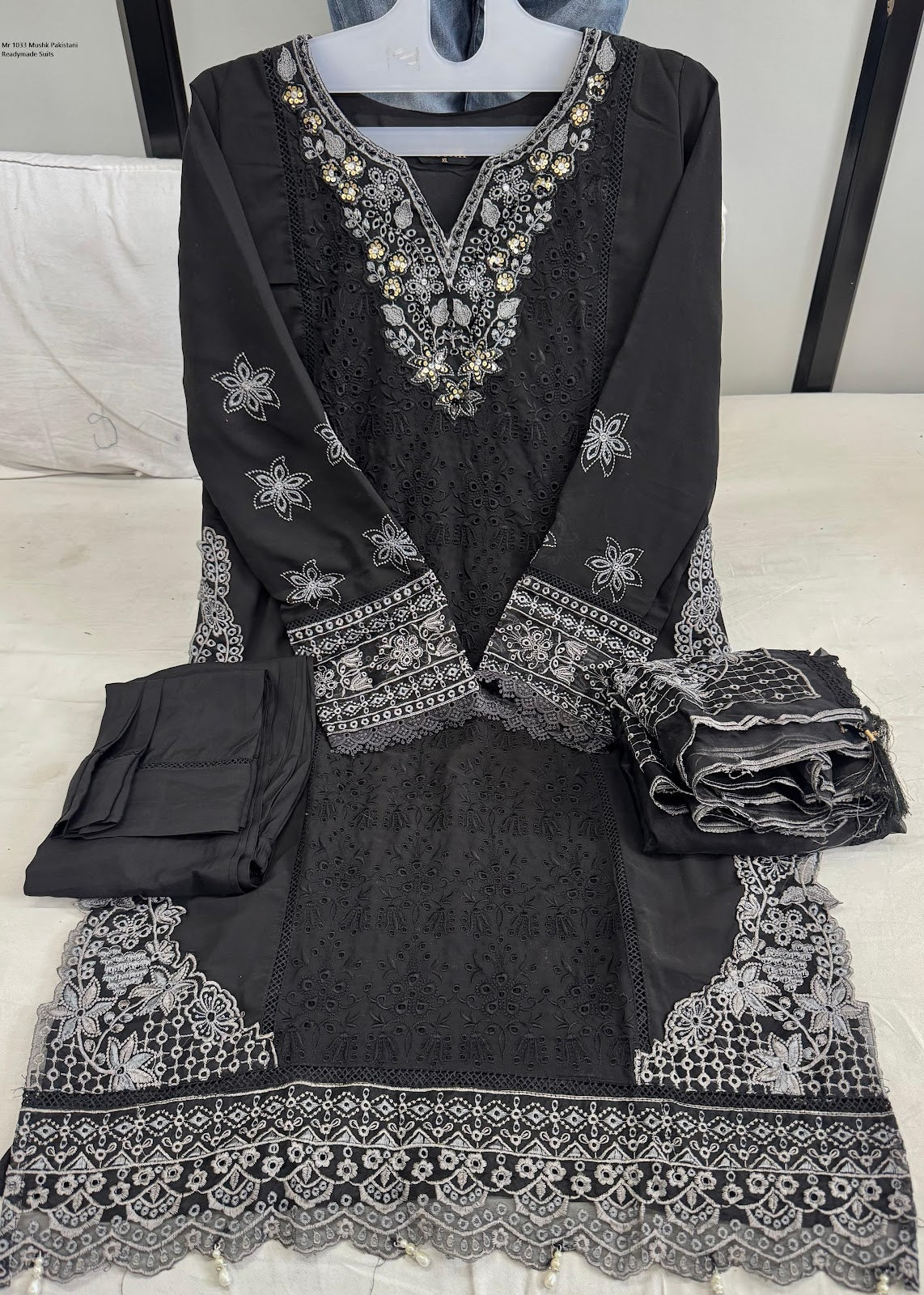 Mr 1033 Mushk Organza Pakistani Readymade Suits Supplier India