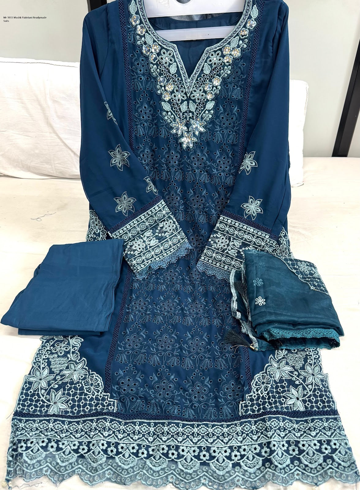 Mr 1033 Mushk Organza Pakistani Readymade Suits Supplier India