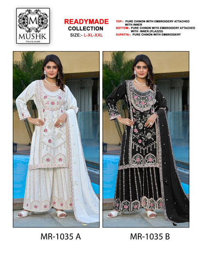 Mr 1035 Ab Mushk Chinon Pakistani Readymade Suits Manufacturer
