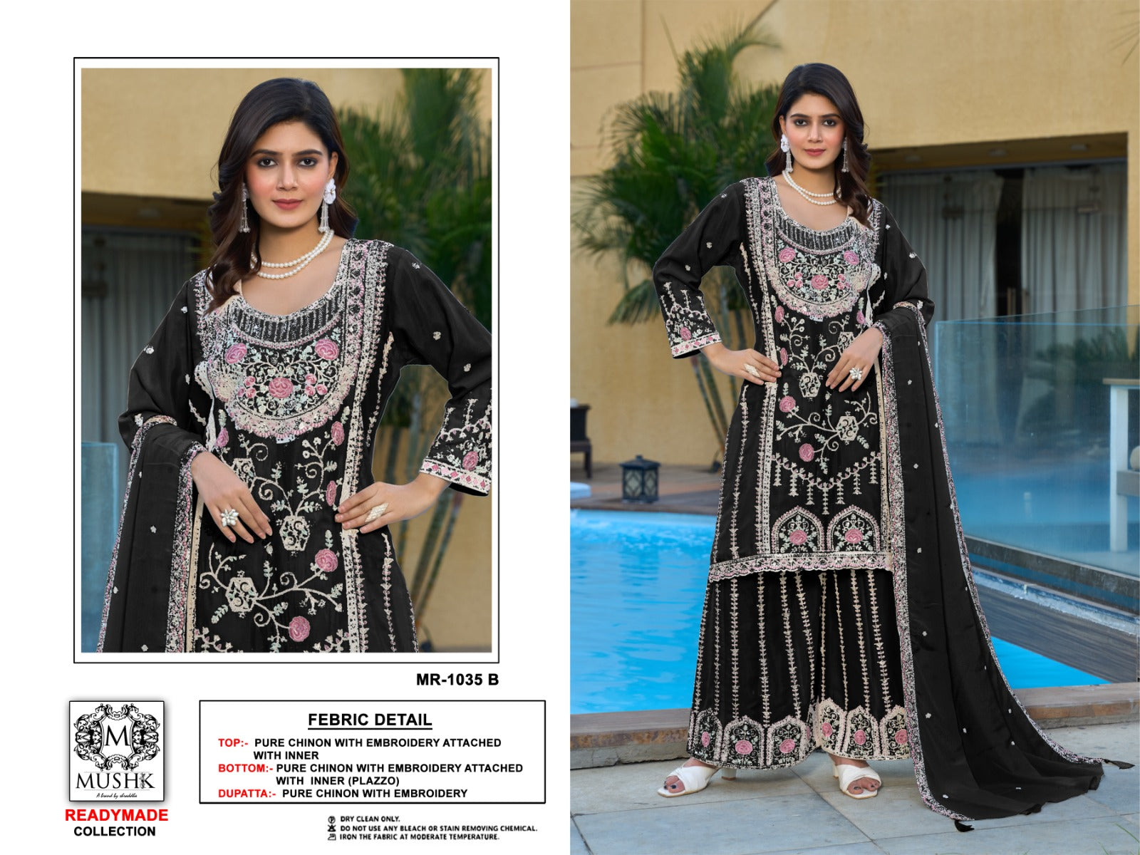 Mr 1035 Ab Mushk Chinon Pakistani Readymade Suits Manufacturer