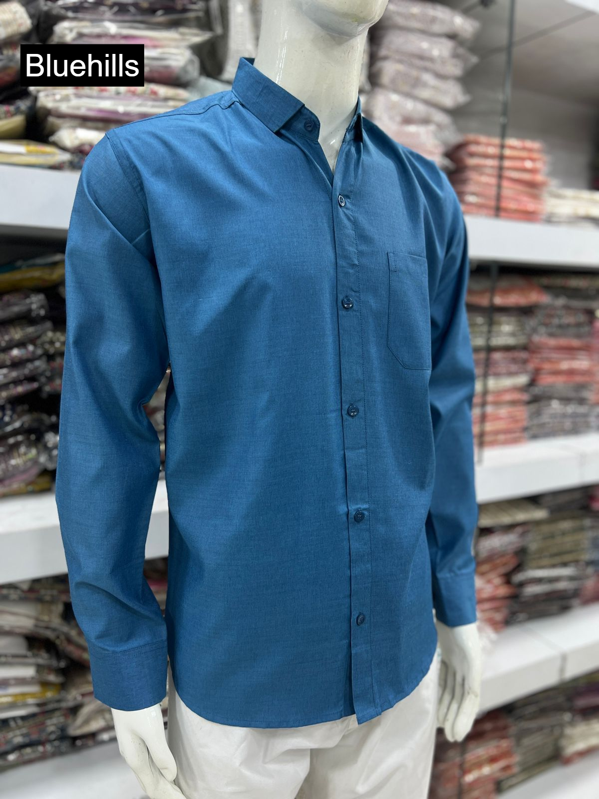 Mr Formal Bluehills Cotton Mens Shirts Supplier India