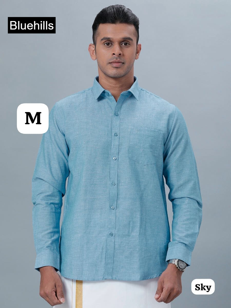 Mr Formal Bluehills Cotton Mens Shirts Supplier India