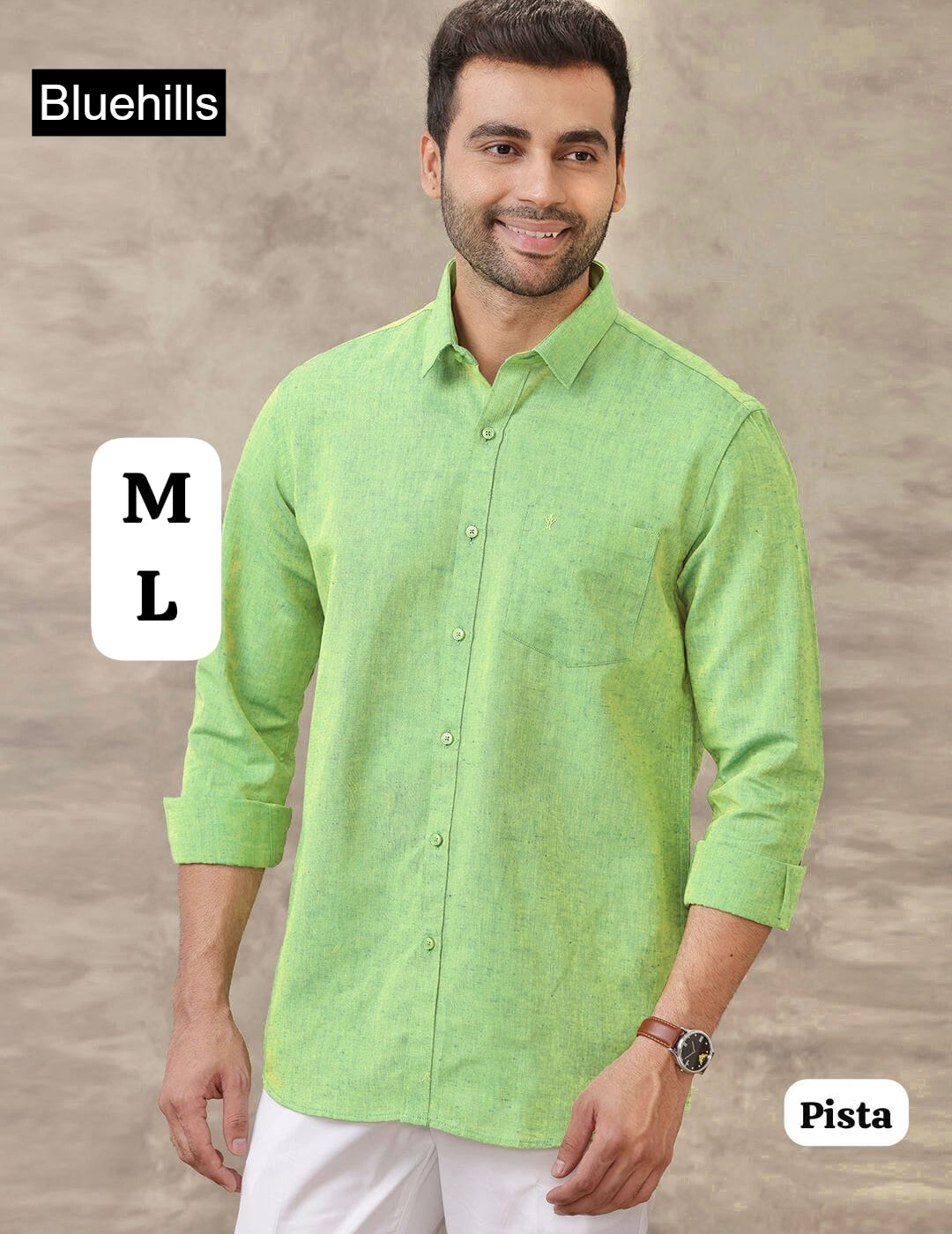 Mr Formal Bluehills Cotton Mens Shirts Supplier India