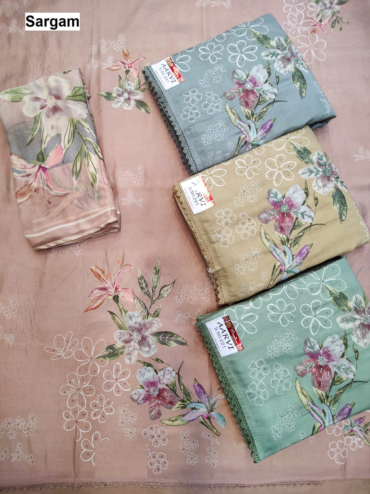 Mridul Sargam Prints Pure Muslin Salwar Suits Exporter India