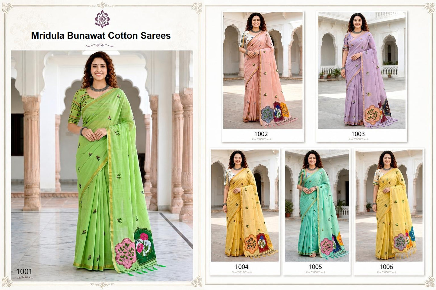 Mridula Bunawat Cotton Sarees Exporter India