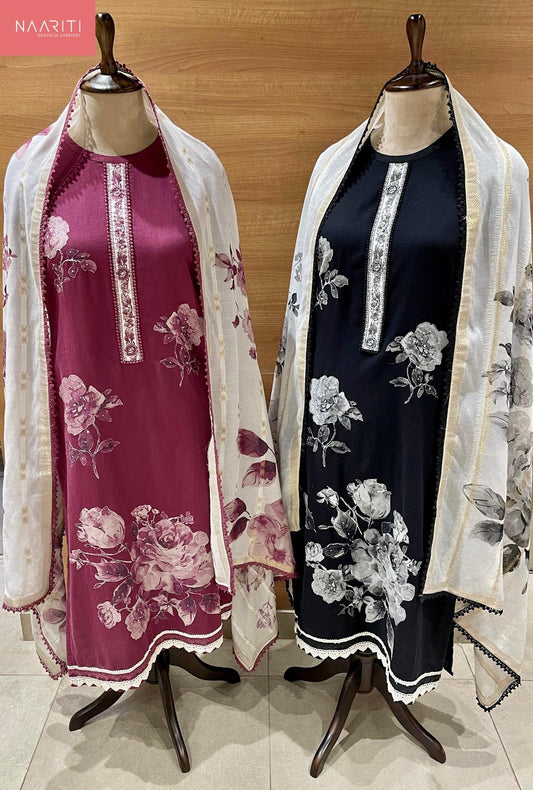 Mridum Naariti Cotton Linen Salwar Suits Exporter Gujarat