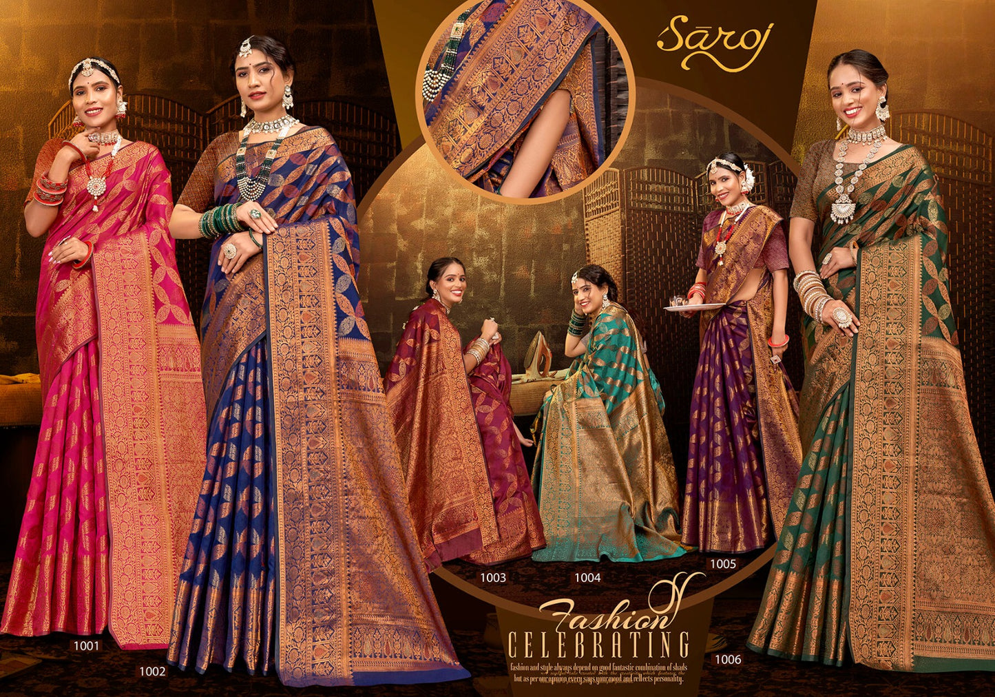 Mrignayni Vol 1 Saroj Soft Silk Sarees Wholesaler India