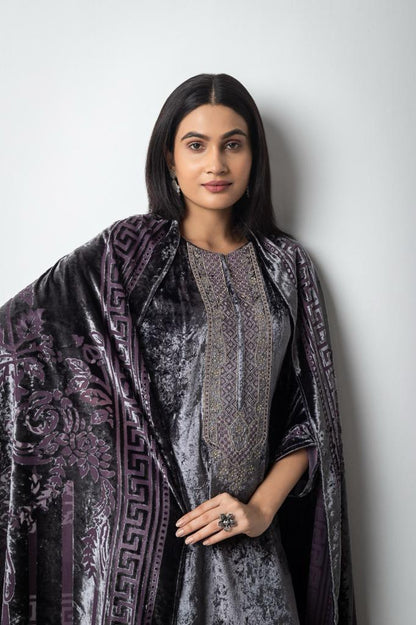Mrinali Naariti Brasso Velvet Suits Exporter Ahmedabad