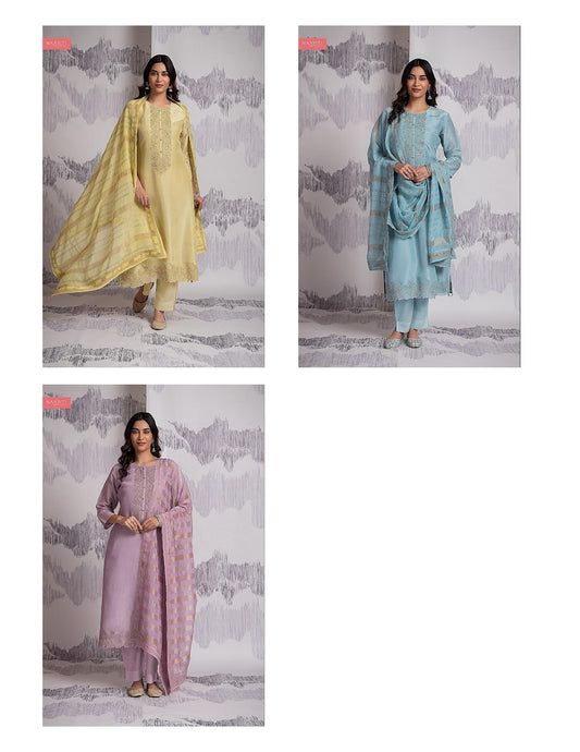 Mritag Naariti Organza Pant Style Suits Wholesaler India
