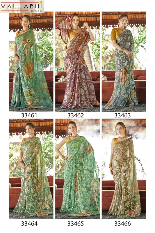 Mritanshi Vol 2 Vallabhi Prints Brasso Sarees Manufacturer Gujarat
