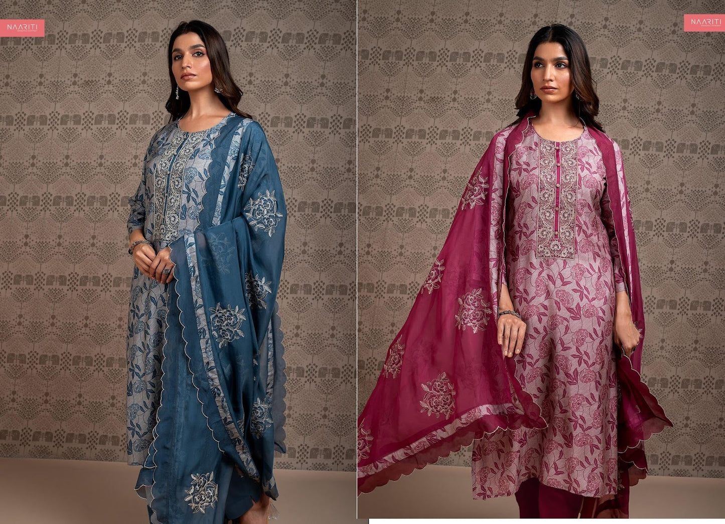 Mritsa Naariti Muslin Pant Style Suits Supplier Gujarat