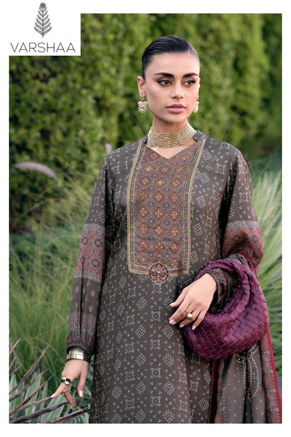 Mrittika Varshaa Viscose Muslin Pant Style Suits Manufacturer Gujarat