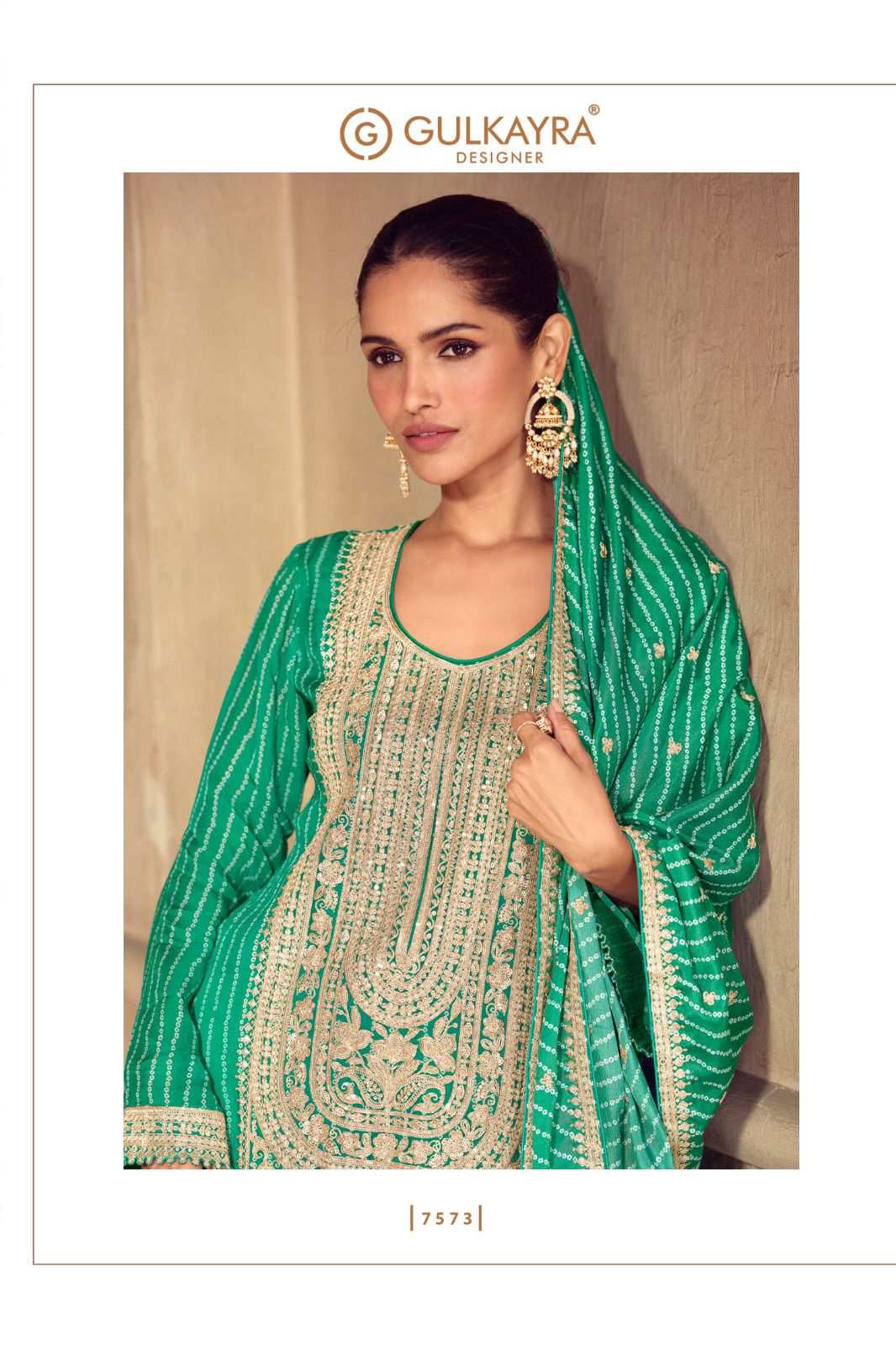 Mrunal Gulkayra Designer Chinon Readymade Sharara Suits Wholesaler