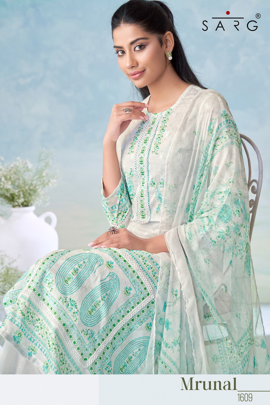 Mrunal Sarg Pure Cotton Pant Style Suits Manufacturer