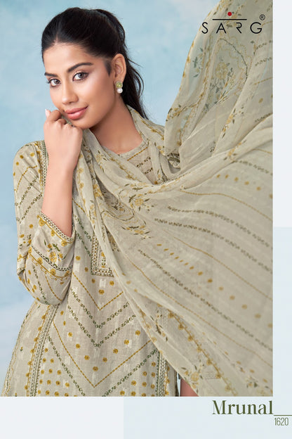 Mrunal Sarg Pure Cotton Pant Style Suits Manufacturer