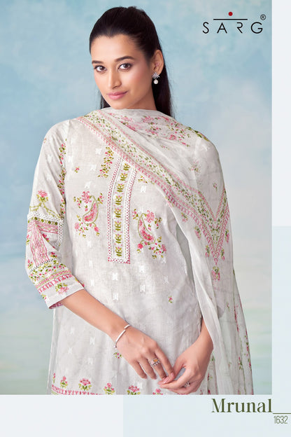 Mrunal Sarg Pure Cotton Pant Style Suits Manufacturer