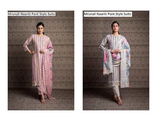Mrunali Naariti Linen Pant Style Suits Wholesaler India