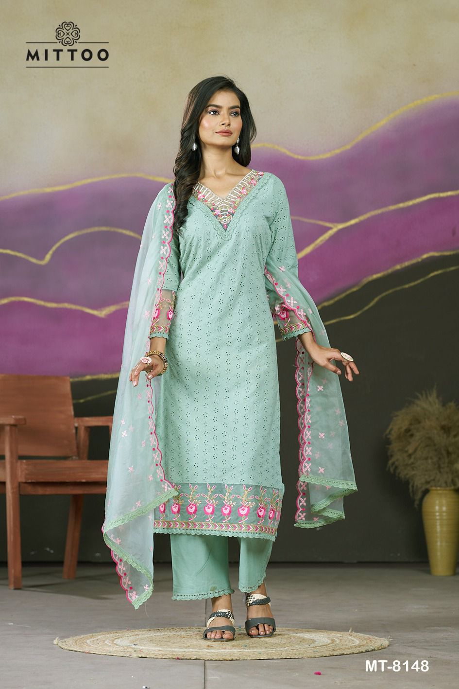Mt 8148 Mittoo Cotton Readymade Pant Style Suits Manufacturer Ahmedabad