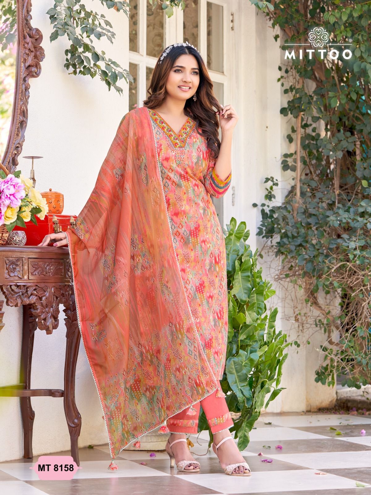 Mt 8158 Mittoo Readymade Pant Style Suits Exporter India