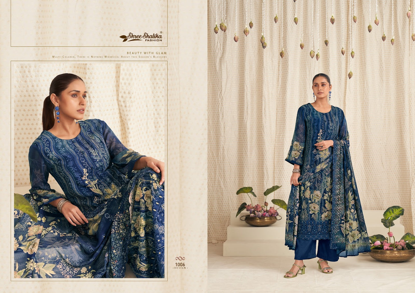 Mubarak Shree Shalika Fashion Georgette Pant Style Suits Exporter India