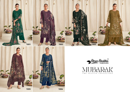 Mubarak Shree Shalika Fashion Georgette Pant Style Suits Exporter India
