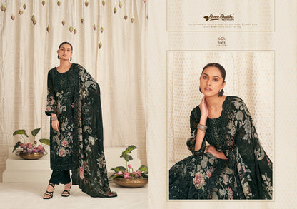 Mubarak Shree Shalika Fashion Georgette Pant Style Suits Exporter India