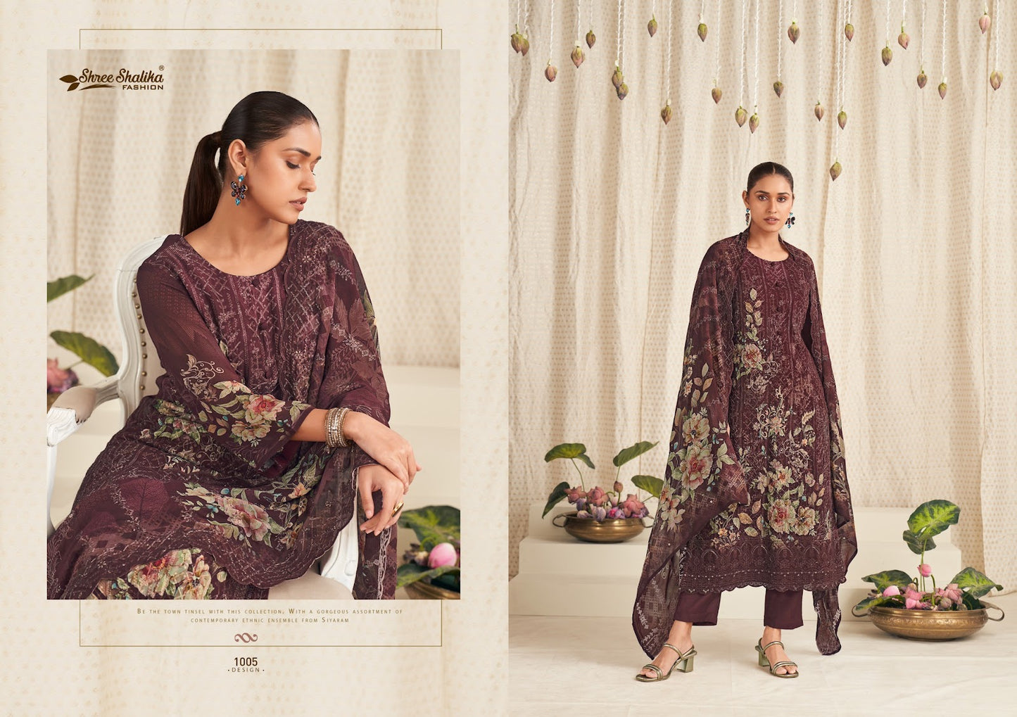 Mubarak Shree Shalika Fashion Georgette Pant Style Suits Exporter India