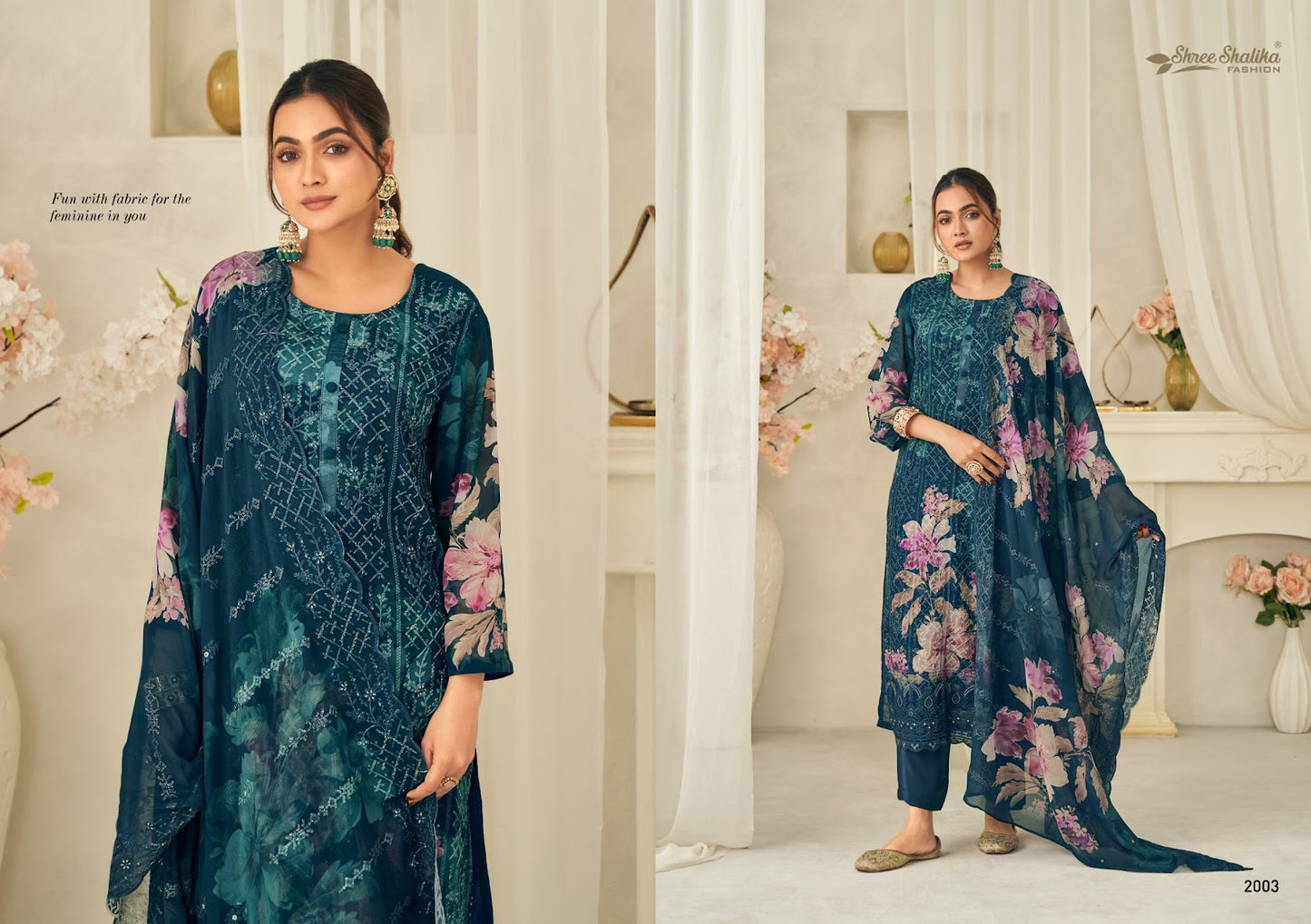 Mubarak Vol 2 Shree Shalika Fashion Georgette Pant Style Suits Wholesale Rate