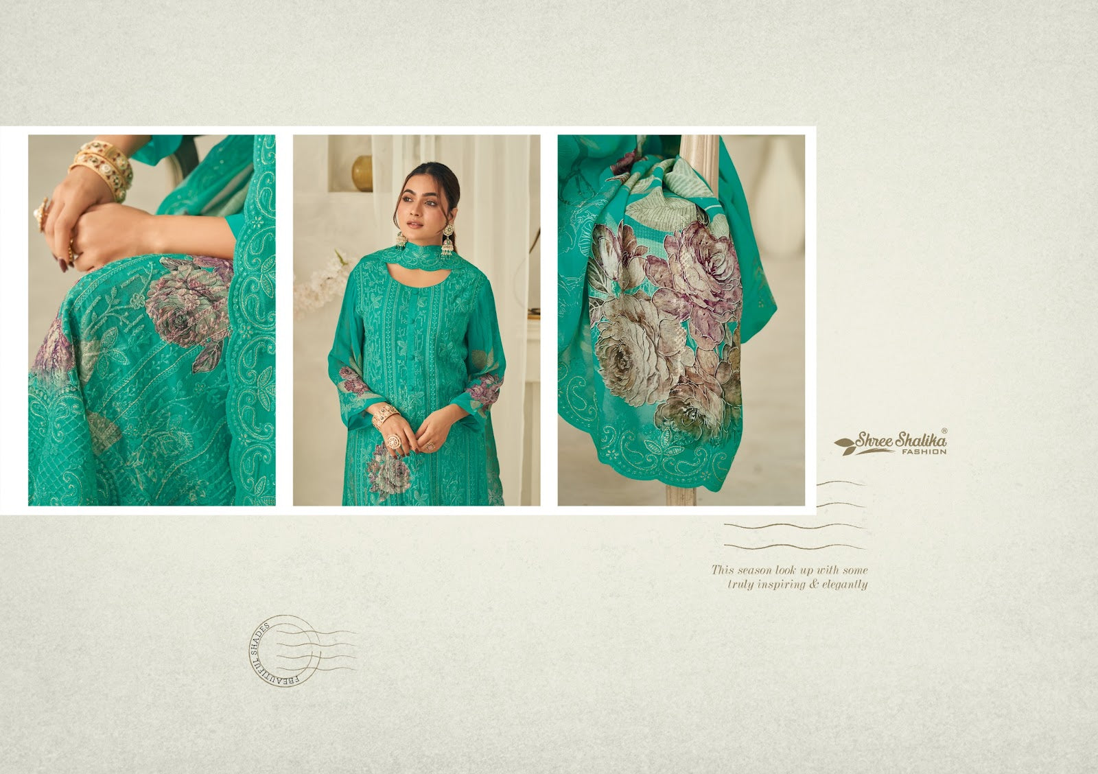 Mubarak Vol 2 Shree Shalika Fashion Georgette Pant Style Suits Wholesale Rate