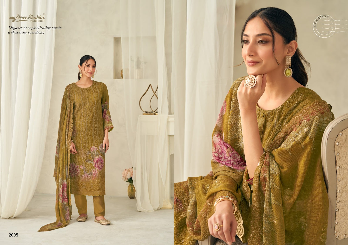 Mubarak Vol 2 Shree Shalika Fashion Georgette Pant Style Suits Wholesale Rate