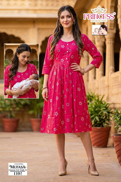 Mufasa Vol 11 Princess Creation Roman Feeding Kurtis Wholesale Rate
